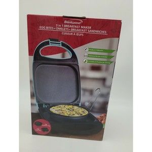 Brentwood Appliances TS-256BL 3 in 1 Breakfast Maker Blue Egg Maker Aqua